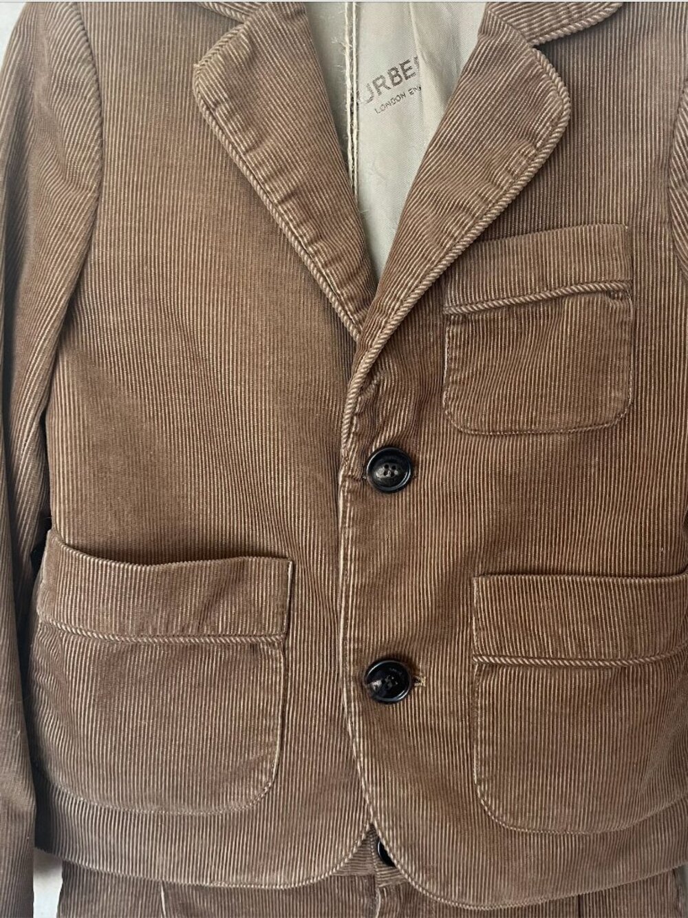 Burberry Corduroy Jacket and Shorts Size 8 - Picture 3 of 16